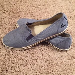 Ralph Lauren denim slip-on shoes